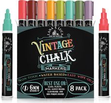LANA &amp; LUCA Liquid Chalk Markers - Wet Erase Marker Pens (8 Pack) - $15.84