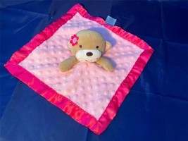 Garanimals Monkey Lovey Stuffed Plush Animal Toy Satin Security Blanket Pink Tan - $18.49