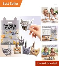 Creative 3D Origami Cat Craft Kit – 50 Vibrant Paper Sheets for Kids &amp; A... - $14.80