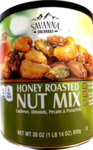 Savanna Orchards Honey Roasted Nut Mix Cashew/Almonds/Pecans 30 Oz EXP  ... - $414.71 MXN