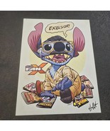 Stitch As Stan Lee Fan Art Print By Jonathan Hallett Signed Print Salt L... - $425.32 MXN