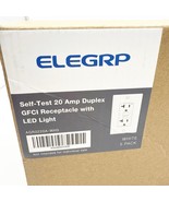 ELEGRP White 20 Amp 125-Volt Tamper Resistant Duplex Self-Test GFCI Outl... - $69.17 CAD