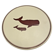 Tile Trivet Whales Mid State Ceramics 6 Inch Vintage - $13.89