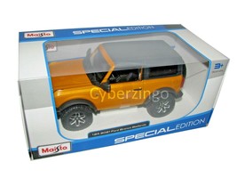 Maisto 2021 Ford Bronco Badlands Orange 1:24 Diecast Model SUV 31530 NEW IN BOX - £19.60 GBP