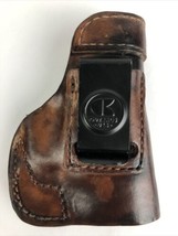 Vintage Outback Leather Pistol Holster w Metal Belt Clip - LOOK - $22.99