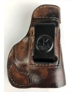 Vintage Outback Leather Pistol Holster w Metal Belt Clip - LOOK - $31.50 CAD