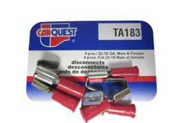 Carquest TA183 TA 183 22-18 Gauge Male and Female Disconnects Brand New! - £11.04 GBP