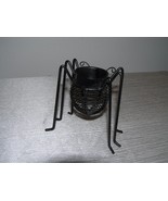 Gently Used Black Painted Metal Wire Spider Candle Holder Decoration for... - £6.03 GBP