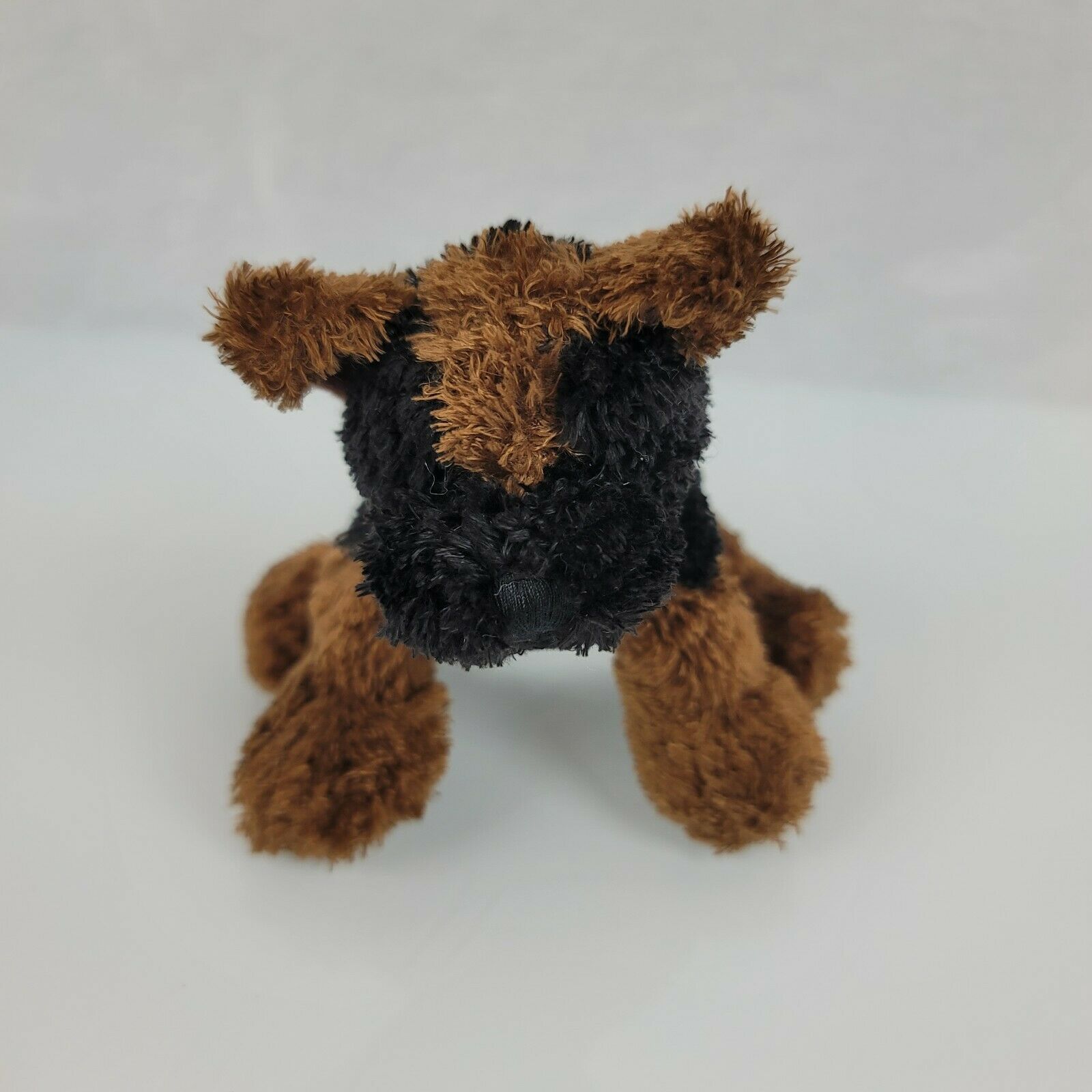 Ganz Graduation Soft Spot Stuffed Plush Puppy Dog Black Brown Beanbag 2001 Small - £31.53 GBP