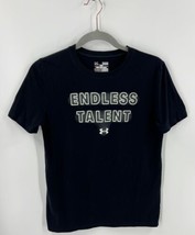 Under Armour Boys T Shirt Size L (14) Black Short Sleeve Endless Talent Tee - $19.80