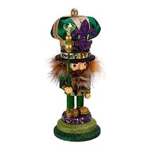 Hollywood Mardi Gras Wooden Christmas Nutcracker 12 Inch HA0391 New - $79.18