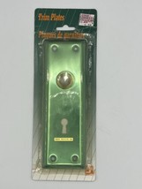 ILCO UNICAN Skeleton Key Trim Plates (1 Pair). 213-04-51  Satin Brass Finish NOS - £9.51 GBP