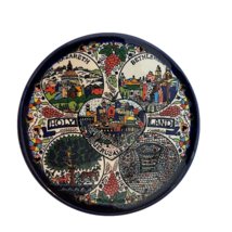 Holy Land Jerusalem Nazareth Bethlehem Decorative Ceramic Trivet Plaque 3&quot; - $19.12