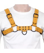 Adjustable Real Leather Body Chest Harness Belt Shoulder Buckle Strap Men - $904.18 MXN