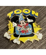 Vintage Promotional Disney Toon Channel Sorcerer Mickey Mouse Pin - $25.73