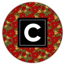 Pointsettia Roses : Gift Coaster Decor Christmas Flowers FloraL Xmas - £4.00 GBP