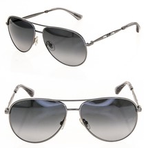 JIMMY CHOO JEWLY Ruthenium Aviator Gray Gradient Metal Jewel Sunglasses Women - £202.47 GBP