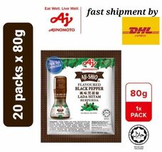 AJI-SHIO Flavoured  Black Pepper Refill 80g X 20 PACKS -shipment by DHL ... - $138.88