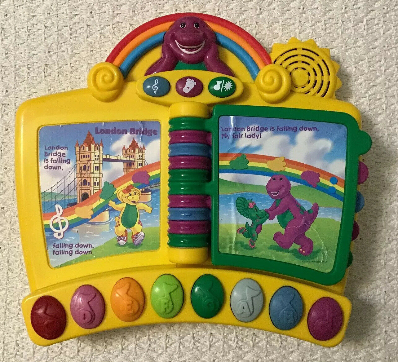 Primary image for Barney Musical NURSERY RHYMES PIANO BOOK - Mattel
