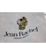 JEAN RACHEL Sterling Silver CZ Emerald Green clover Ring adjustable - £22.17 GBP