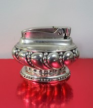 Ronson Vintage Crown Silver Plated Oval Table Lighter - $64.35