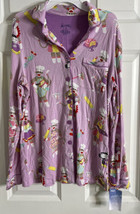 NICK &amp; NORA Lavender Baking Chef Sock Monkey Pajama Top Size Extra Small  - £15.68 GBP
