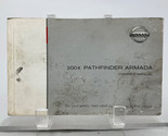 2004 Nissan Pathfinder Armada Owners Manual Hnadbook OEM M02B52009 - £35.95 GBP