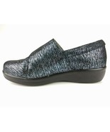 Alegria Size 36 W 6-6.5 W Blue Metallic Hook Loop Strap Comfort Shoes  L... - £28.40 GBP