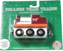 1 Officially Licensed College Team Trains Virginia Tech Hokiebird Wood Train - £15.79 GBP