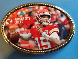 KANSAS CITY CHIEFS PATRICK MAHOMES Epoxy Belt Buckle- NEW - £12.98 GBP