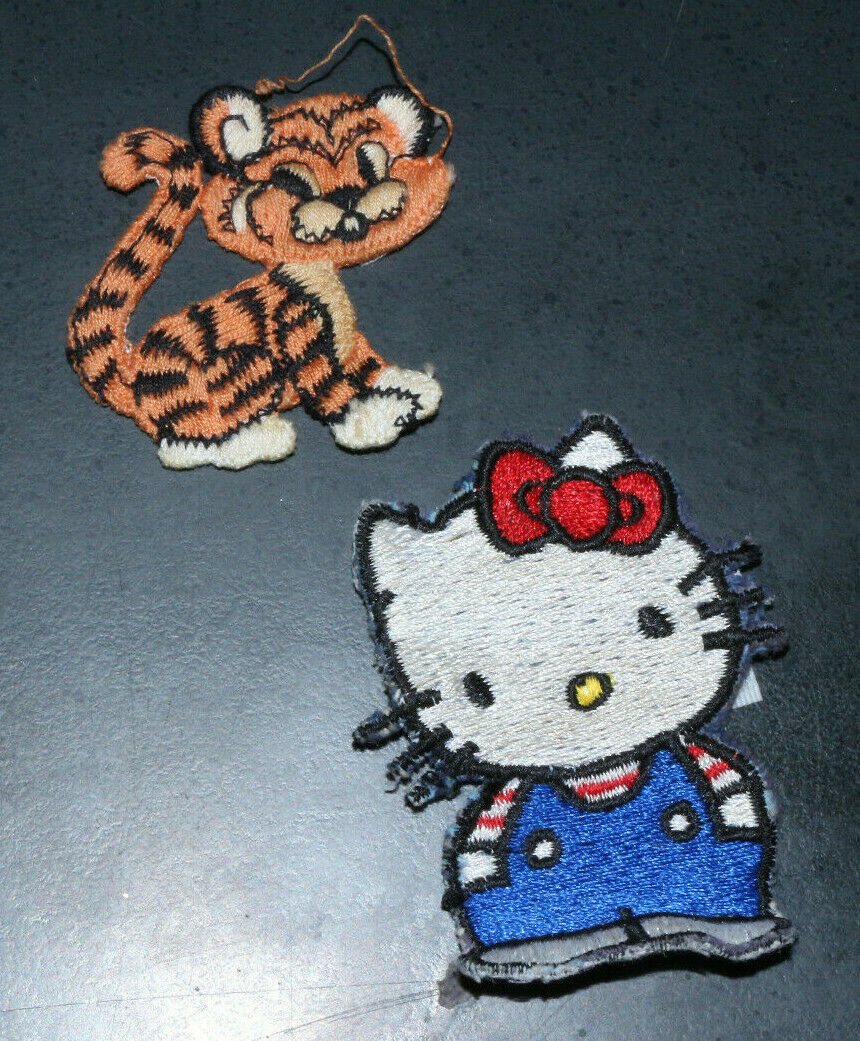 Miscellaneous Lot of Clothing Patches Tiger Skating Hello Kitty et cetera - £10.93 GBP