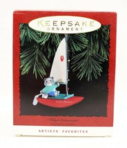 VINTAGE 1994 Hallmark Keepsake Christmas Ornament Kitty&#39;s Catamaran - £23.73 GBP