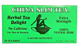 China Slim Tea Super Herbal Tea Delight Extra Streighth 20 Tea Bags/ 1.76 oz - £6.99 GBP+