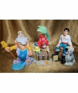 VTG 90s Disney Little Mermaid Lot of 3 PVC Figurines Ariel Eric and King... - $22.95