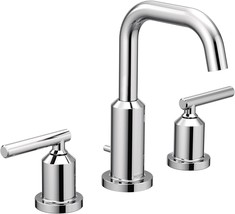 Moen Gibson Chrome Two-Handle 8-Inch Widespread High Arc Modern Bathroom, T6142 - £102.30 GBP