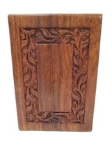 Engraved Rosewood Cremation Urn box Keepsake for humans &amp; animals Burial... - $13.98