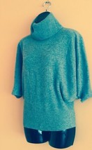 Cynthia Rowley 100% Cashmere Gray Turtleneck Batwing Sweater SZ XS - £59.49 GBP