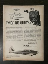 Vintage 1961 Piper Aircraft Apache G Airplane Full Page Original Ad - $6.64