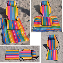 Beach Chair Light Backpack Portable Mat Lounger 1.5 lb aluminum camping Chair - £32.07 GBP