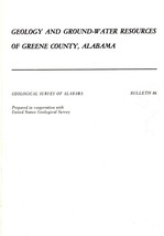 Geology and Ground-Water Resources of Greene County, Alabama - £11.94 GBP