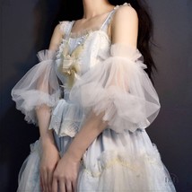 Lovely Bubble Tulle Sleeves, Dreamy Lantern Wedding Sleeves, Puffy Lolita Bridal - £67.55 GBP