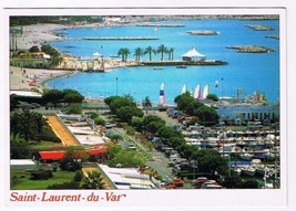 France Postcard Cote d&#39;Azur Saint Laurent du Var Port &amp; Cocody Beach - £3.10 GBP