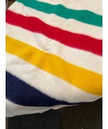 Vintage Hudson Bay Blanket 64&quot; x82&quot;, Made in England - $406.61 CAD
