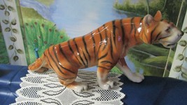 Royal Dux Tiger Figurine LARGE 21&quot; STAMPED ORIGINAL  - £189.92 GBP