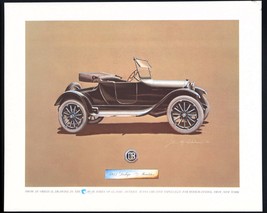 Vtg Bear Series Print Classic Autos Behr-Manning Troy NY 1917 Dodge Road... - $12.00