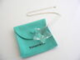 Tiffany &amp; Co Silver Crystal Star Necklace Large Pendant 18 In Chain Gift... - $448.00