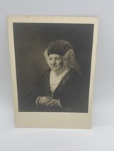 Rembrandt Portratt Av Gammal Dam. National Museum Stockholm Vintage Postcard - £11.90 GBP