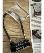 Combination Lock Cable Lock 4 Digits Small Cabinet Lock  7&quot; Durable Cabl... - $297.61 MXN