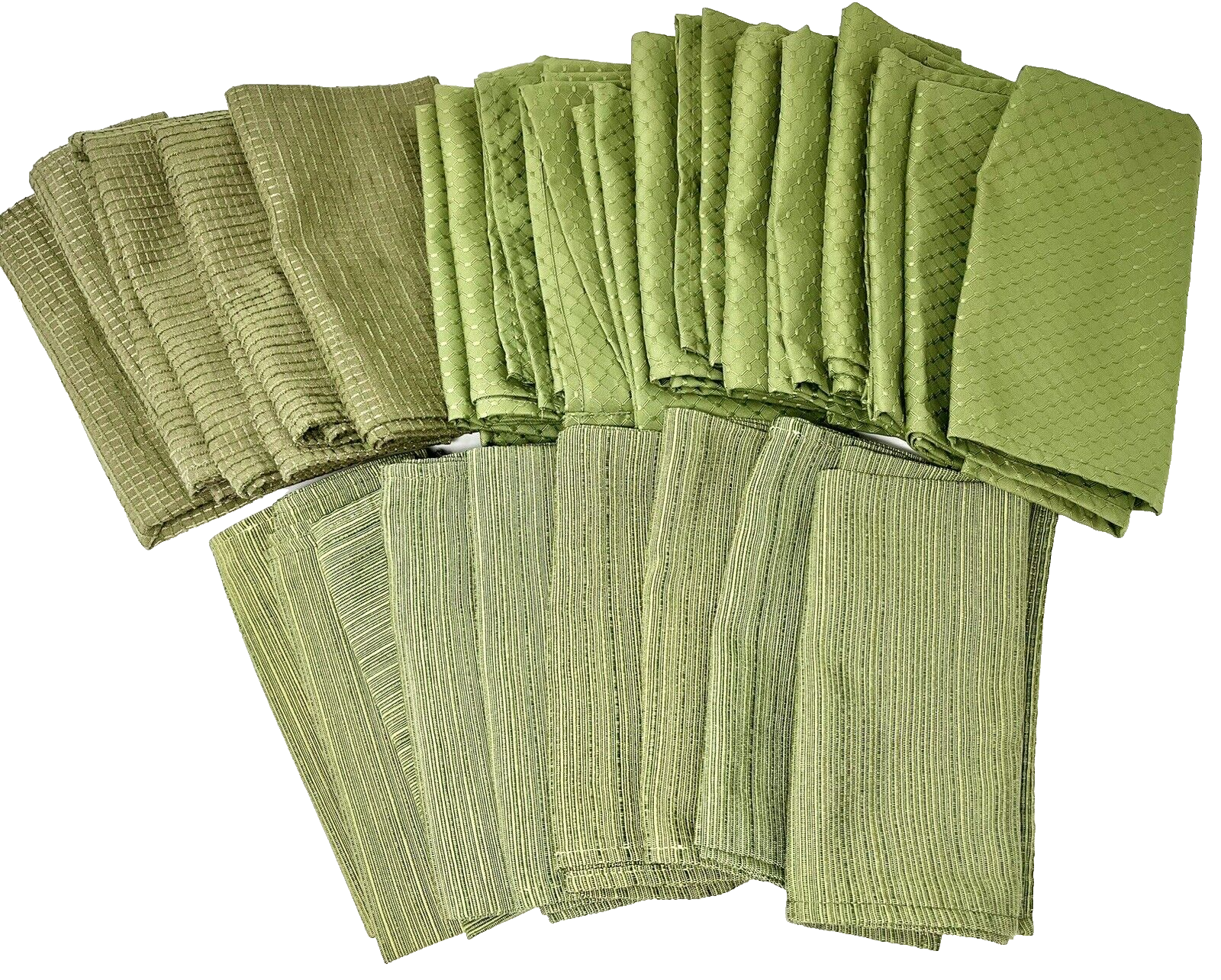 Primary image for Bed, Bath & Beyond Moss Green Cloth Napkins 3 Varieties 27 Total