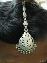 vintage antique tribal old silver hair jewellery tika head ornament head piece - £108.39 GBP